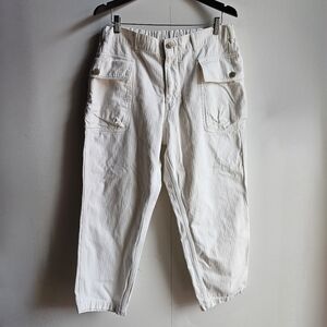 Sage De Cret Wide Chino Cloth Cargo Pant in Men's L